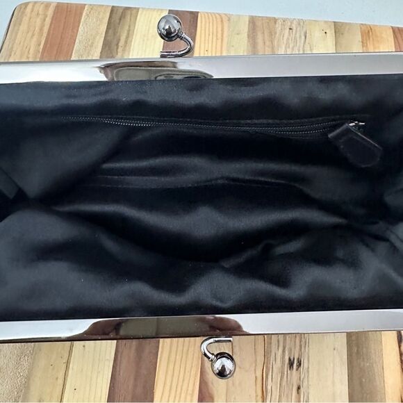 Express Black Beaded Evening Bag Clutch - Picture 4 of 5